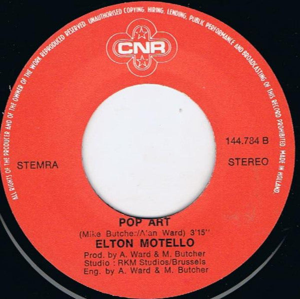 Elton Motello : Pay The Radio (7", Single)