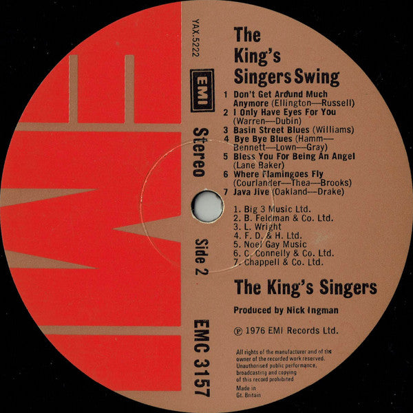 The King's Singers : The King's Singers Swing (LP, Album)
