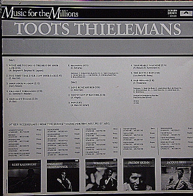 Toots Thielemans : Toots Thielemans (LP, Album)