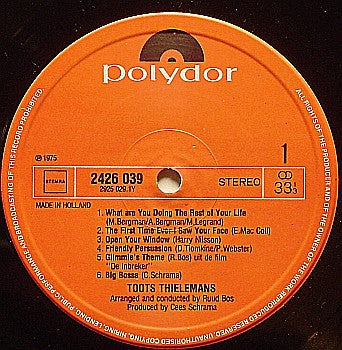 Toots Thielemans : Toots Thielemans (LP, Album)