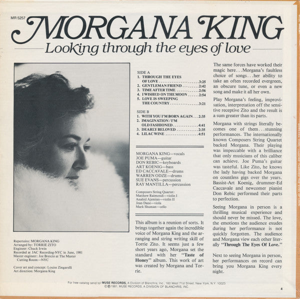 Morgana King : Looking Through The Eyes Of Love (LP, Album)