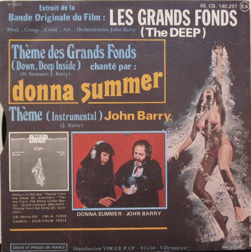 Donna Summer : Les Grands Fonds (The Deep) (7", Single)