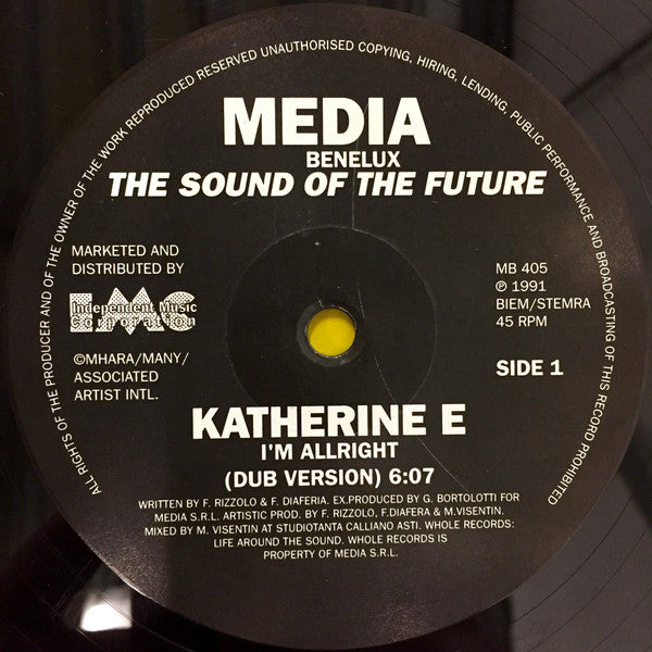 Katherine E : I'm Allright (12", Maxi)