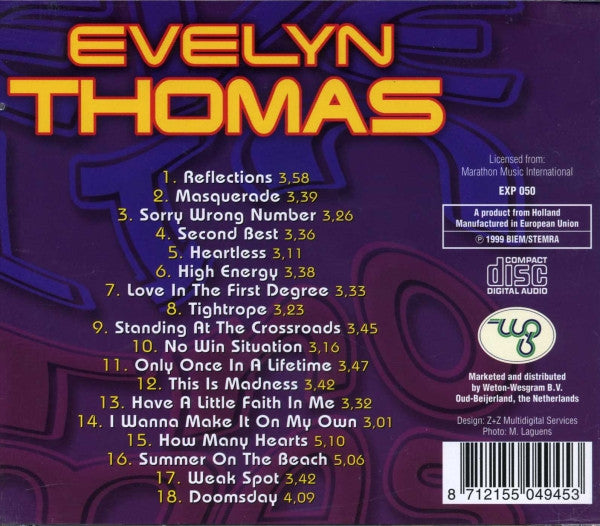 Evelyn Thomas : Evelyn Thomas (CD, Comp)