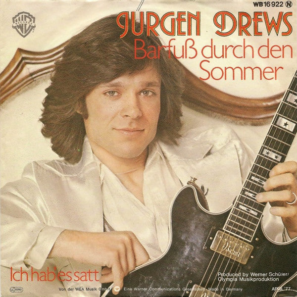 Jürgen Drews : Barfuß Durch Den Sommer (7", Single)