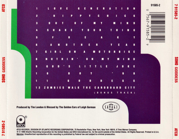 Soho (2) : Goddess (CD, Album)