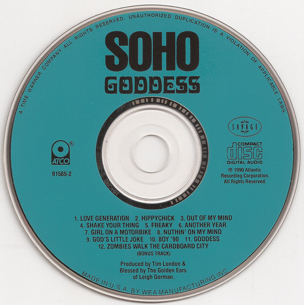 Soho (2) : Goddess (CD, Album)