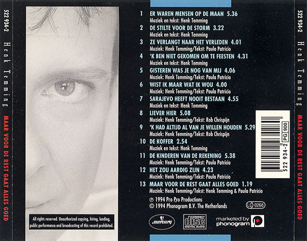 Henk Temming : Maar Voor De Rest Gaat Alles Goed (CD, Album)