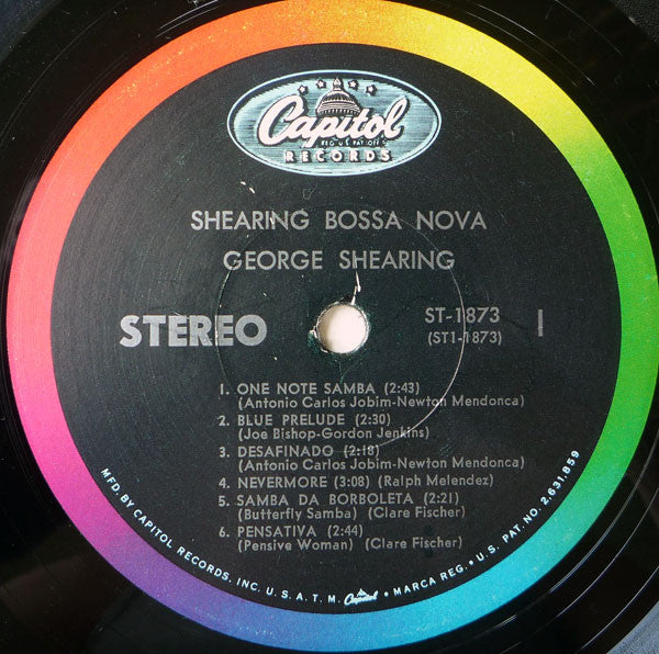 George Shearing : Shearing Bossa Nova (LP)