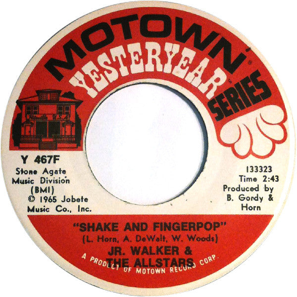 Junior Walker & The All Stars : Road Runner / Shake And Fingerpop (7", Single)