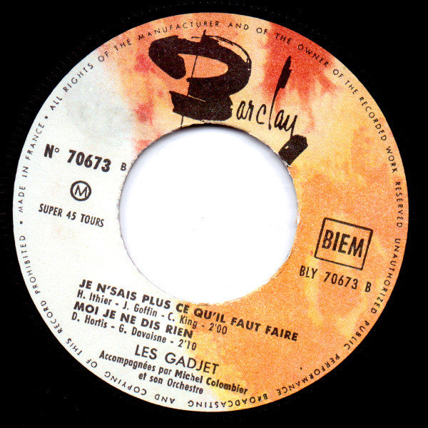 Les Gadjet : Ski Nautique (7", EP)