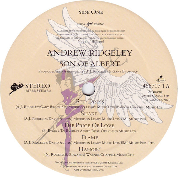 Andrew Ridgeley : Son Of Albert (LP, Album)