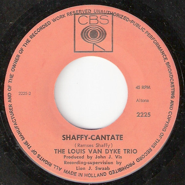 Louis Van Dyke Trio : Catootje / Shaffy-Cantate (7", Single)