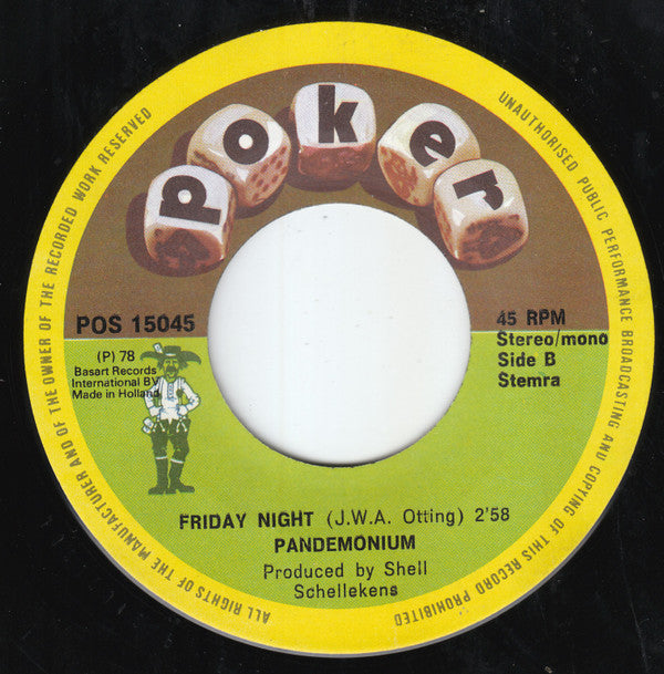 Pandemonium (16) : Blackberry Way (7", Single, Mono)