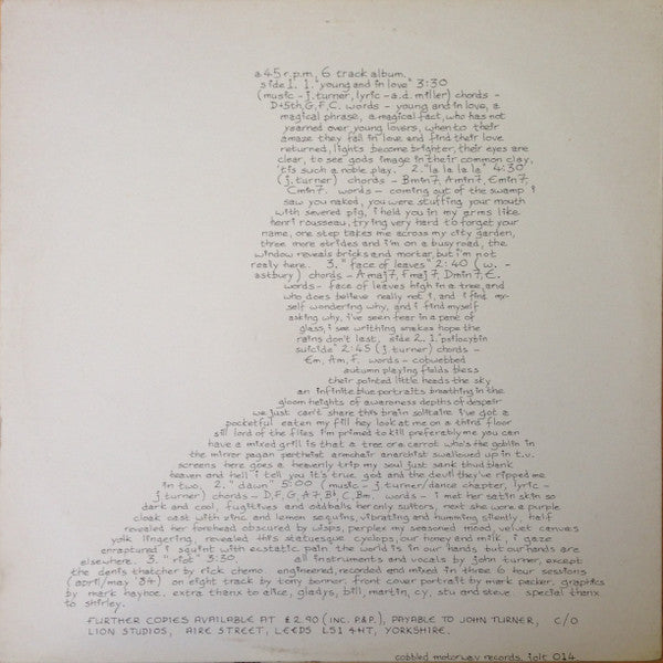 John Turner (8) : The Poet Who Lost His Faith In Nihilism (12", MiniAlbum)