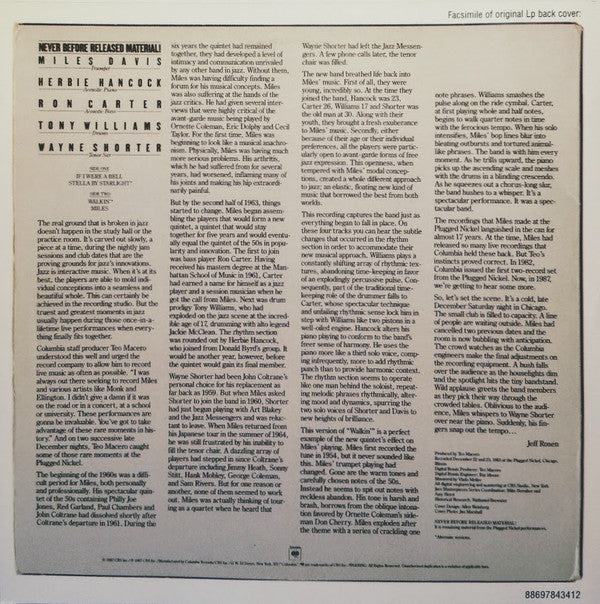 Miles Davis : Cookin' At The Plugged Nickel (CD, Album, RE)