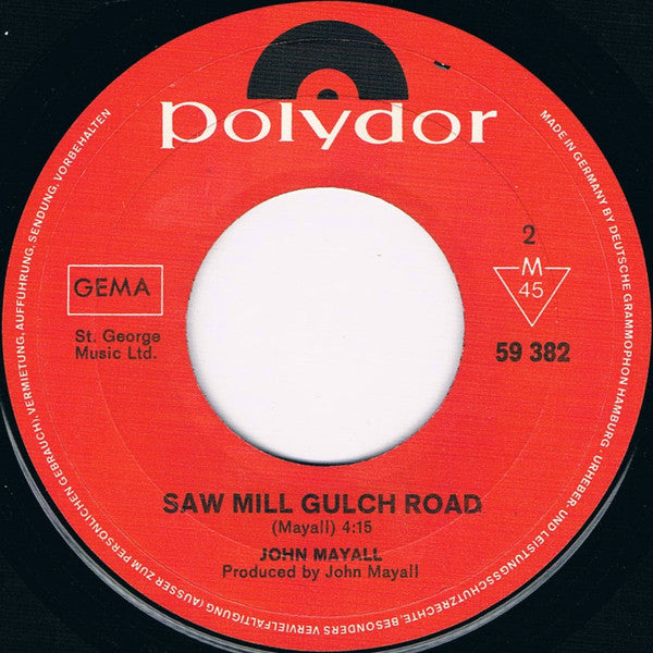 John Mayall : Room To Move (7", Single, Mono)