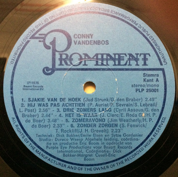 Conny Vandenbos : Conny Vandenbos (LP, Comp)