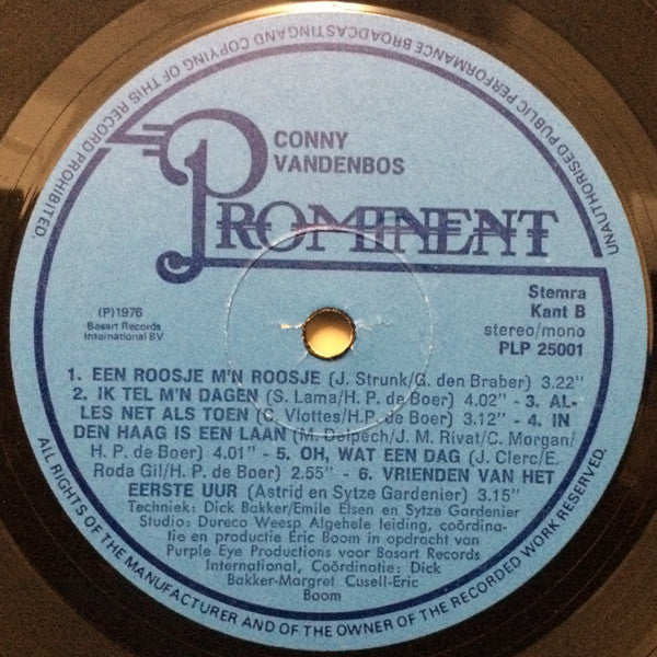 Conny Vandenbos : Conny Vandenbos (LP, Comp)
