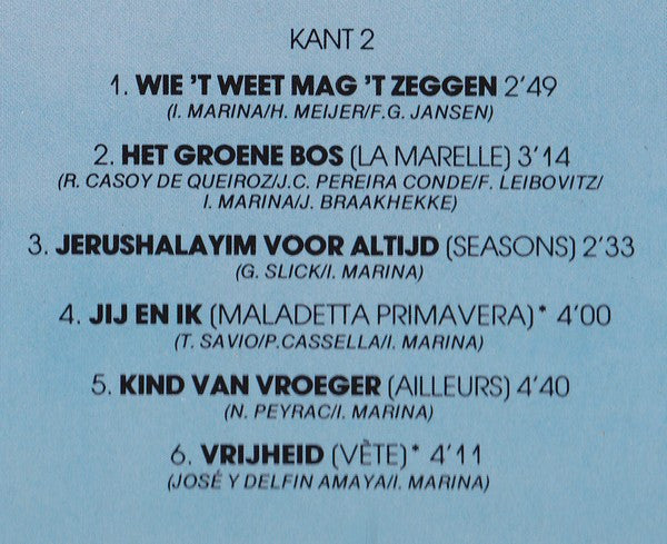 Imca Marina : Hartenvrouw (LP, Album)