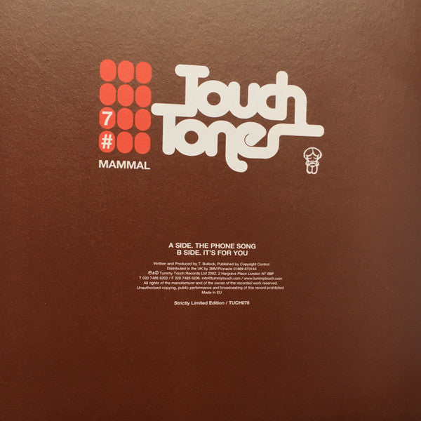 Mammal : The Phone Song (7", Ltd, Num)
