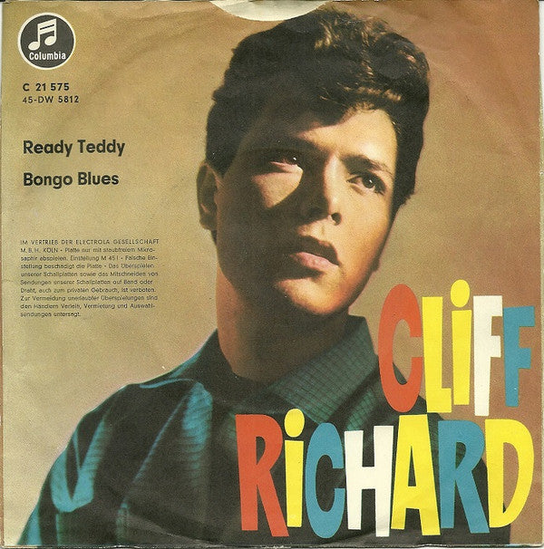 Cliff Richard : Ready Teddy / Bongo Blues (7", Single)
