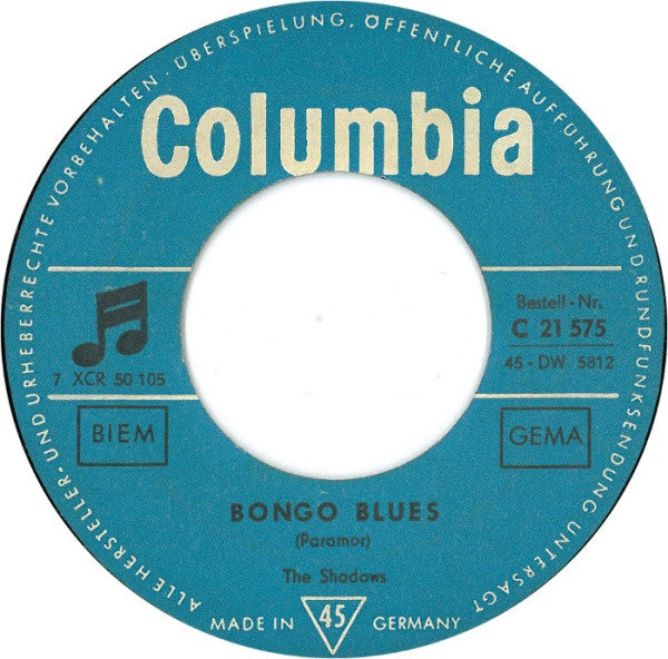 Cliff Richard : Ready Teddy / Bongo Blues (7", Single)