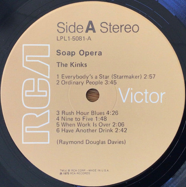 The Kinks : Soap Opera (LP, Album)