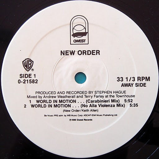 Englandneworder* : World In Motion... (12", Maxi)