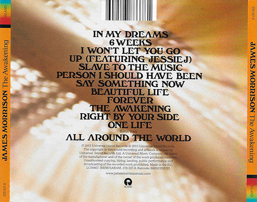 James Morrison (2) : The Awakening (CD, Album)