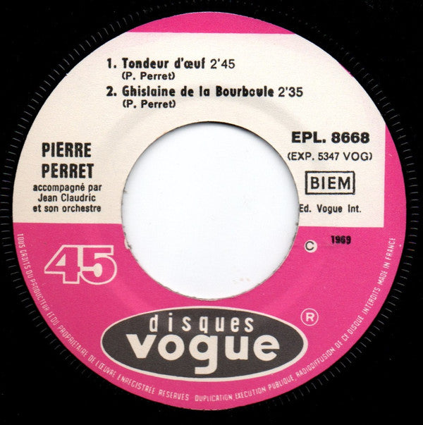 Pierre Perret (2) : Tondeur D'œuf / Monsieur Victor (7", EP)
