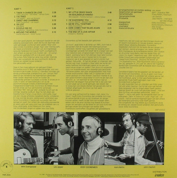 Eddy Doorenbos : Here I Go Again...! (LP, Album)