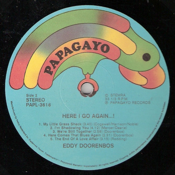 Eddy Doorenbos : Here I Go Again...! (LP, Album)