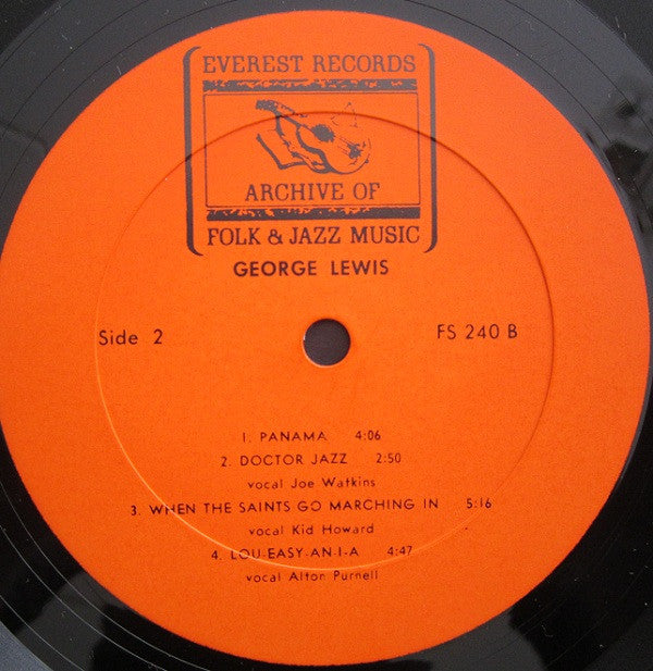 George Lewis (2) : George Lewis (LP, Album, All)