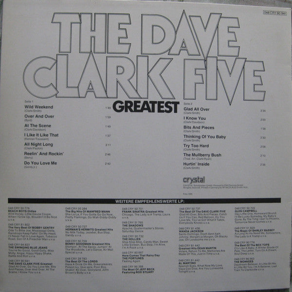 The Dave Clark Five : Greatest (LP, Comp, RE)
