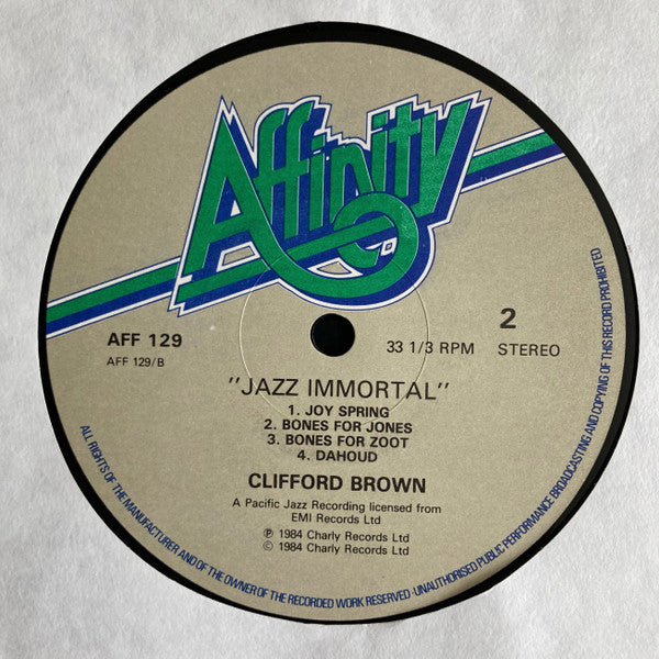 Clifford Brown Featuring Zoot Sims : Jazz Immortal (LP, Album, RE)