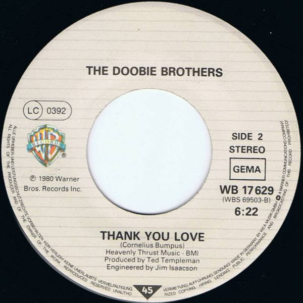 The Doobie Brothers : Real Love (7", Single)