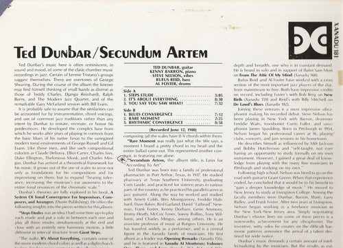 Ted Dunbar : Secundum Artem (LP, Album)