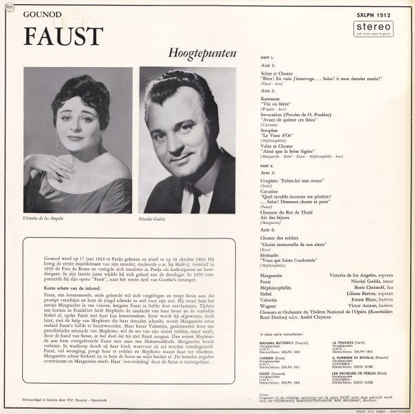 Charles Gounod : Faust (Hoogtepunten) (LP)