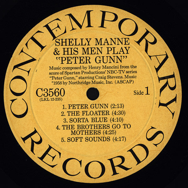 Shelly Manne & His Men : Play Peter Gunn (LP, Album, Mono)
