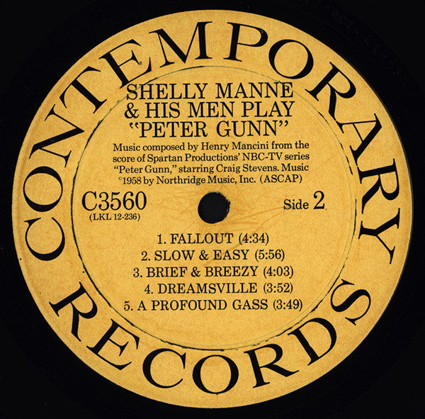 Shelly Manne & His Men : Play Peter Gunn (LP, Album, Mono)