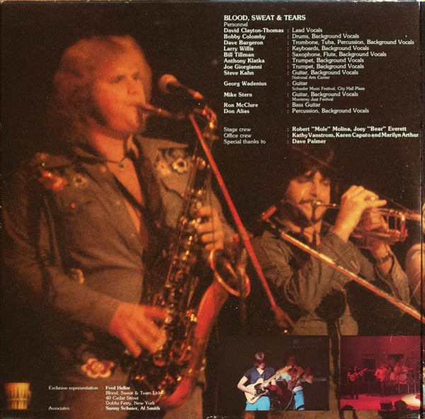 Blood, Sweat And Tears Featuring David Clayton-Thomas : In Concert (2xLP, Album)