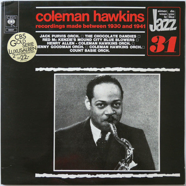Coleman Hawkins : Recordings Made Between 1930 And 1941 (2xLP, Comp)