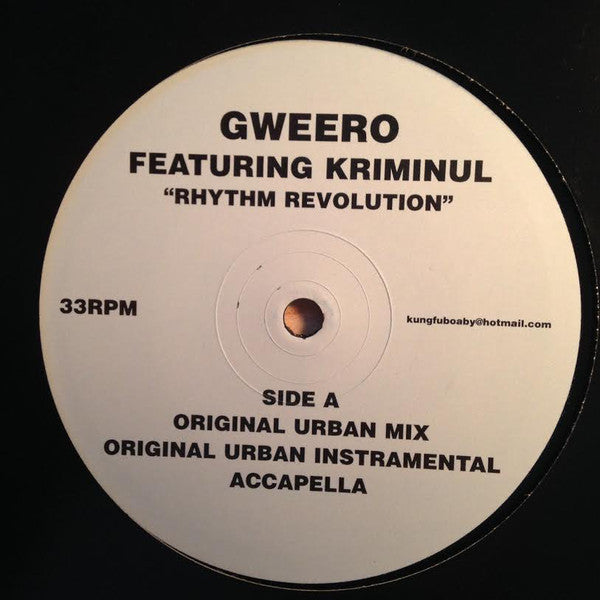 Guiro featuring Kriminul : Rhythm Revolution (12")