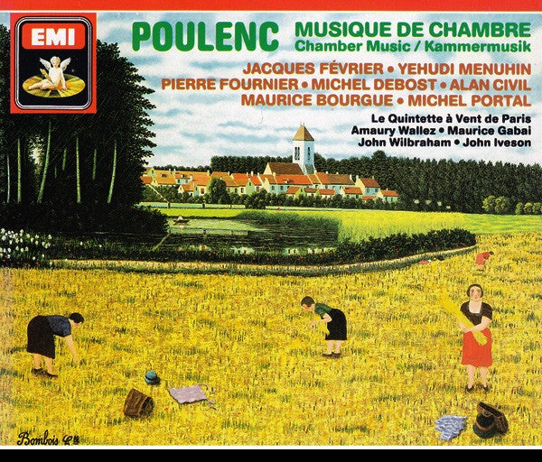 Francis Poulenc - Jacques Février • Yehudi Menuhin • Pierre Fournier • Michel Debost • Alan Civil • Maurice Bourgue • Michel Portal • Le Quintette À Vent De Paris • Amaury Wallez • Maurice Gabai • John Wilbraham • John Iveson : Musique De Chambre (2xCD, Comp, RM)