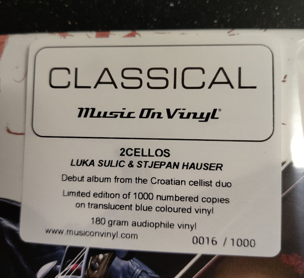 2Cellos : 2Cellos (LP, Album, Ltd, Num, RE, Blu)