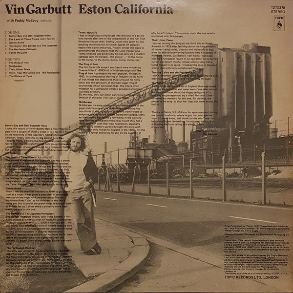 Vin Garbutt : Eston California (LP, Album)