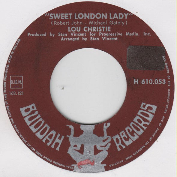 Lou Christie : Sweet London Lady (7", Single)