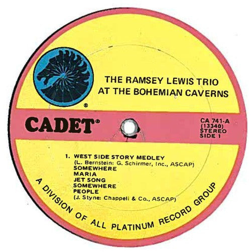 The Ramsey Lewis Trio : At The Bohemian Caverns (LP, Album, RE)