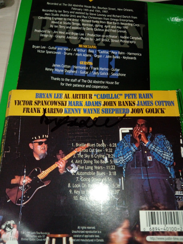 Bryan Lee : Live At The Old Absinthe House Bar ...Friday Night (CD, Album)
